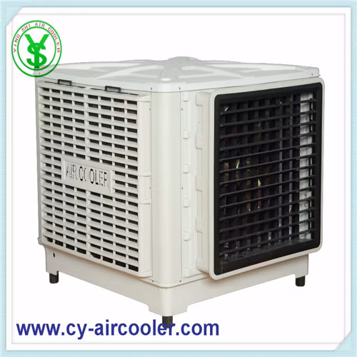 새로운 PP 소재 1.1kw 18000CMH 증발 냉각 휴대용 공기 냉각기